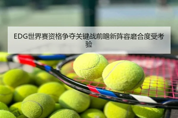 EDG世界赛资格争夺关键战前瞻新阵容磨合度受考验